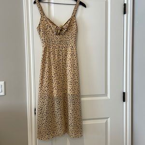 Summer midi yellow dress, size Small